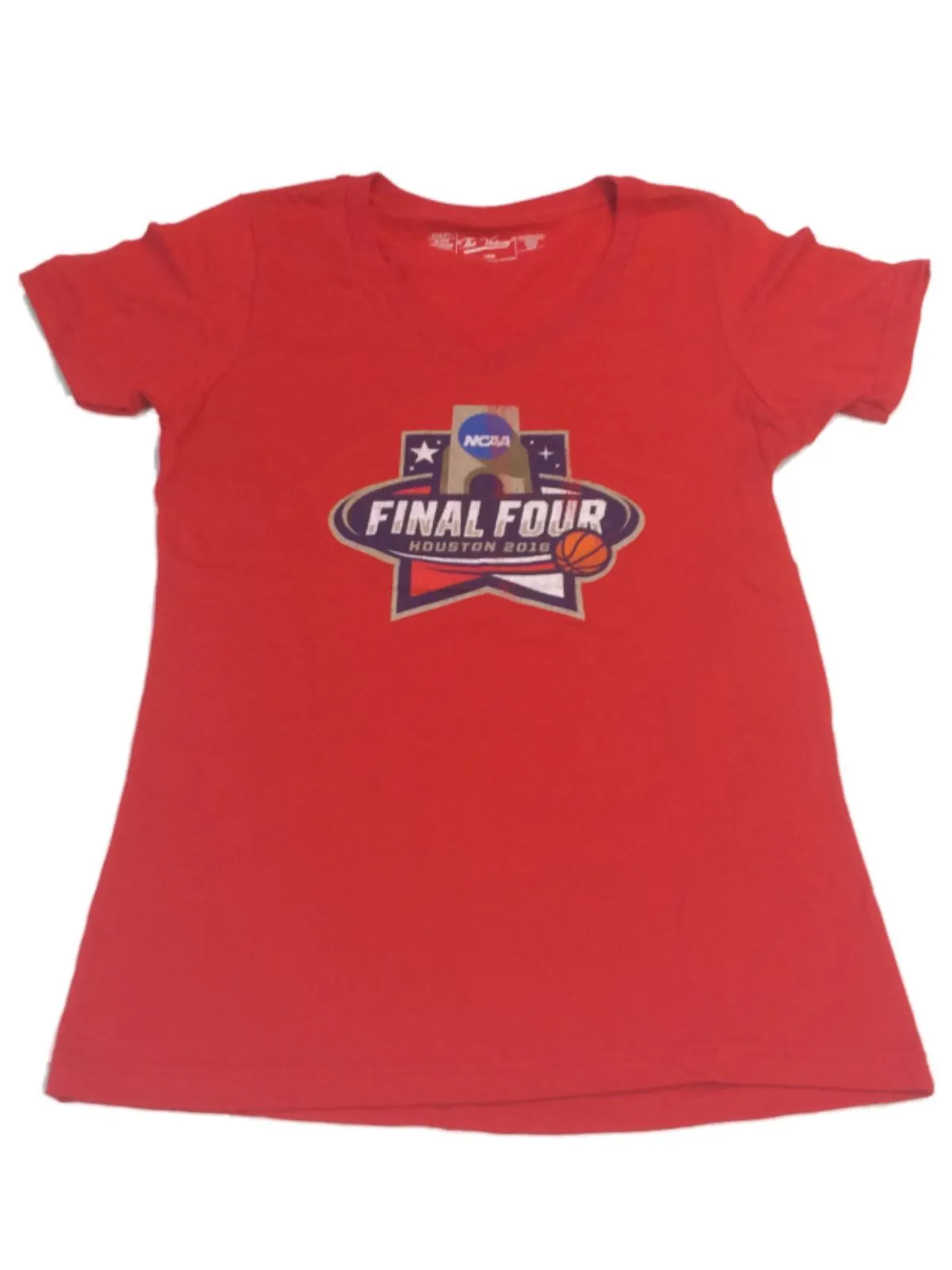 2016 Final Four The Victory WOMENS Red Short Sleeve V-Neck T-Shirt (L)