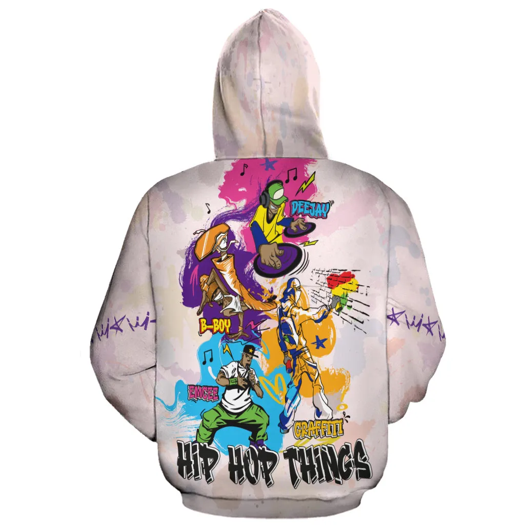 4 Elements Of Hip Hop All-over Hoodie