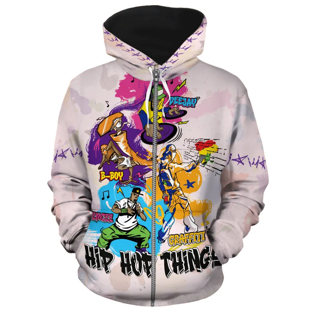 4 Elements Of Hip Hop All-over Hoodie