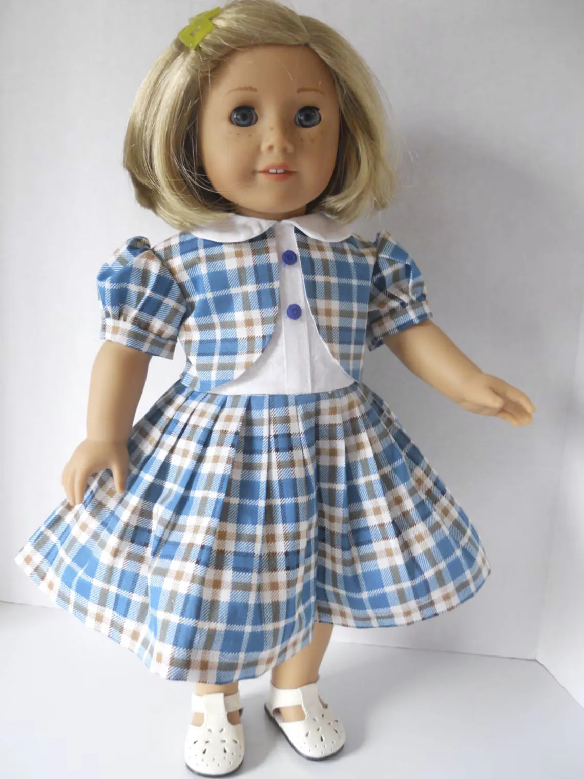 40s Elizabeth Dress Vintage Inspired 18 Inch Doll Sewing Pattern