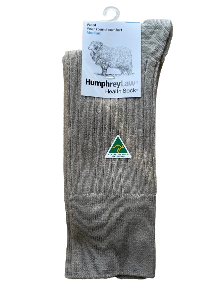 95% Pure Wool Health Socks - Size Large - Navy | Charcoal |  Antelope | Black [See order instructions in description below]