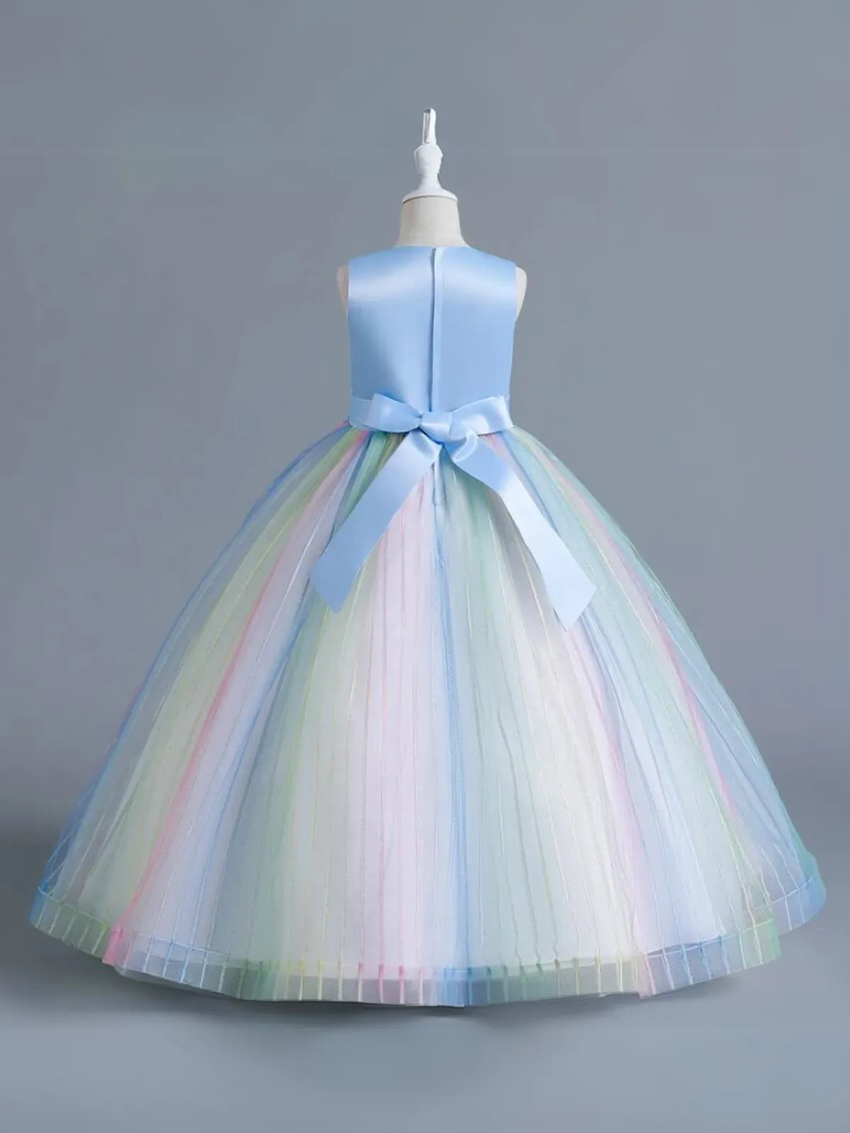 A Little Bit Of Lace Rainbow Tulle Special Occasion Gown