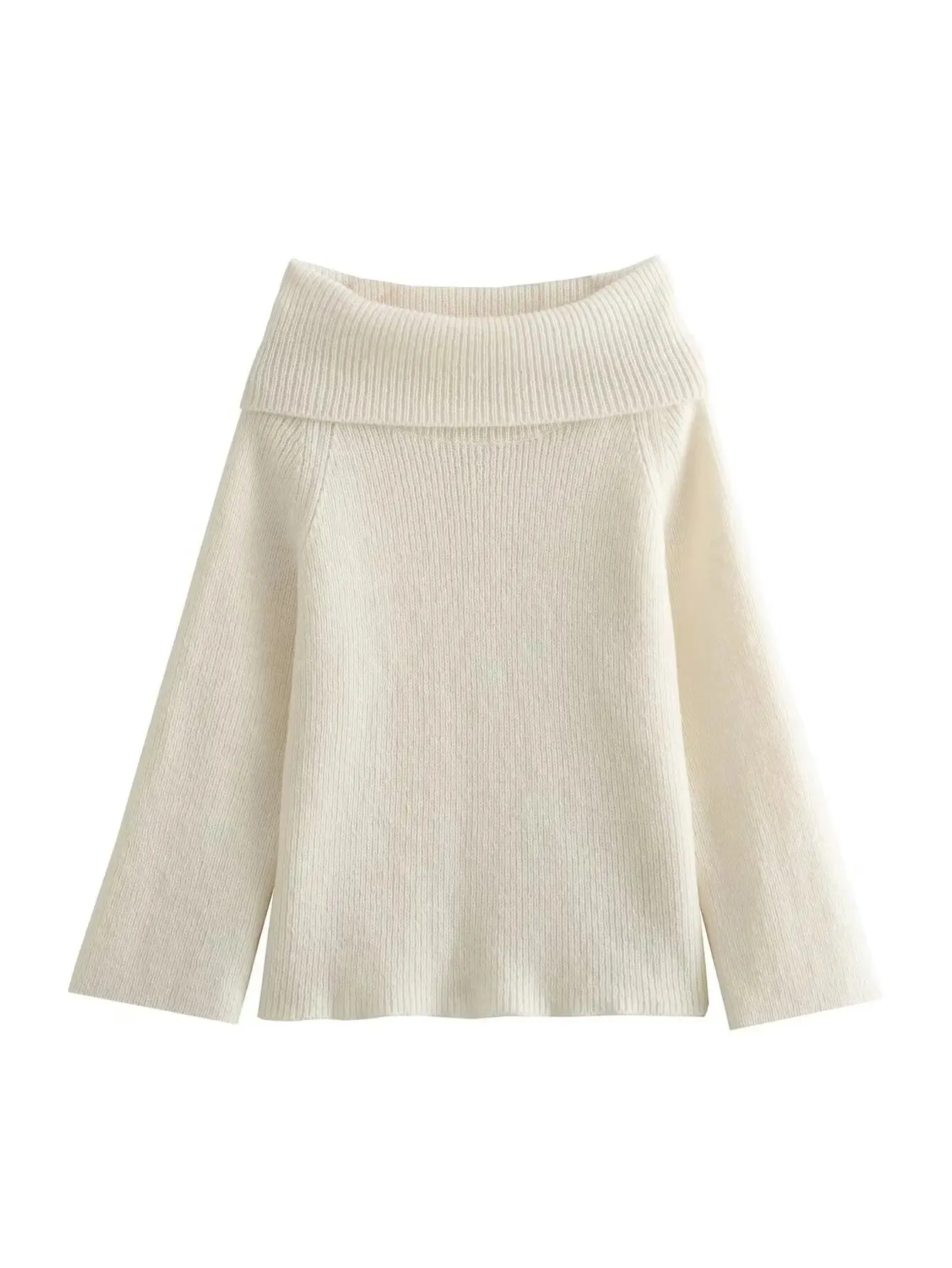 A&A Strapless Off The Shoulder Knitted Sweater