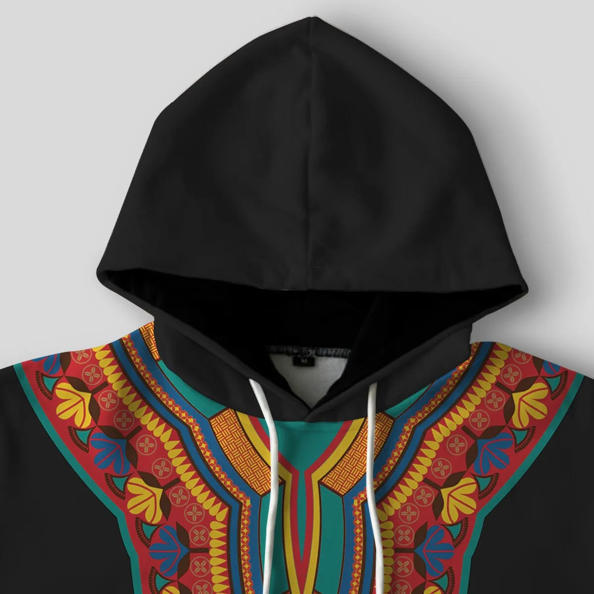 African-Inspired Patterns Printed All-over Hoodie