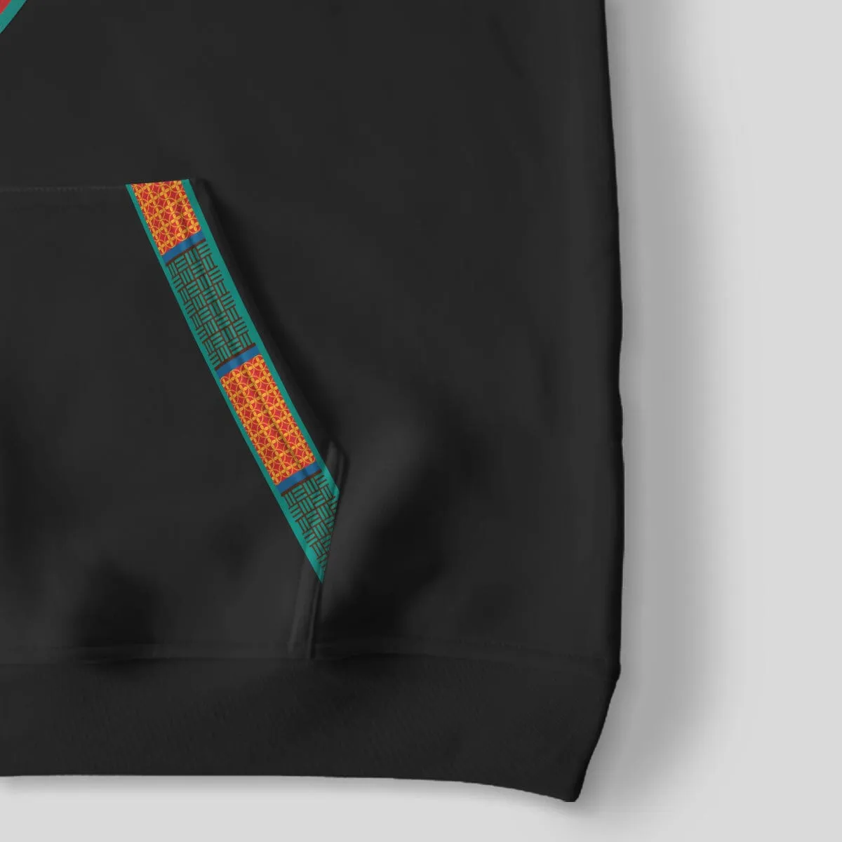 African-Inspired Patterns Printed All-over Hoodie