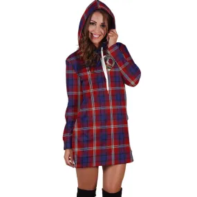 Ainslie Tartan Hoodie Dress with Family Crest