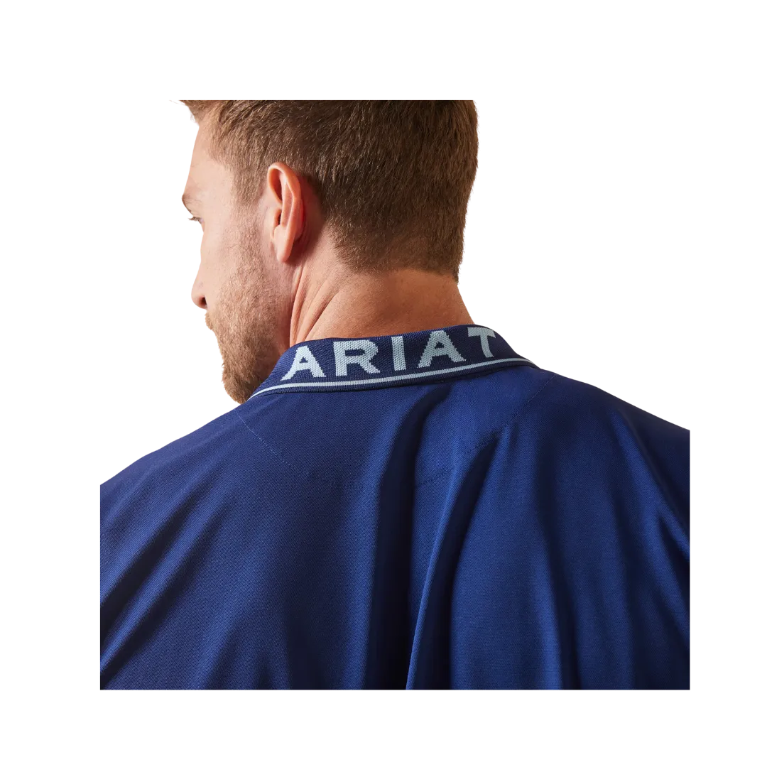 Ariat Clothing Men's Logo Fitted Polo