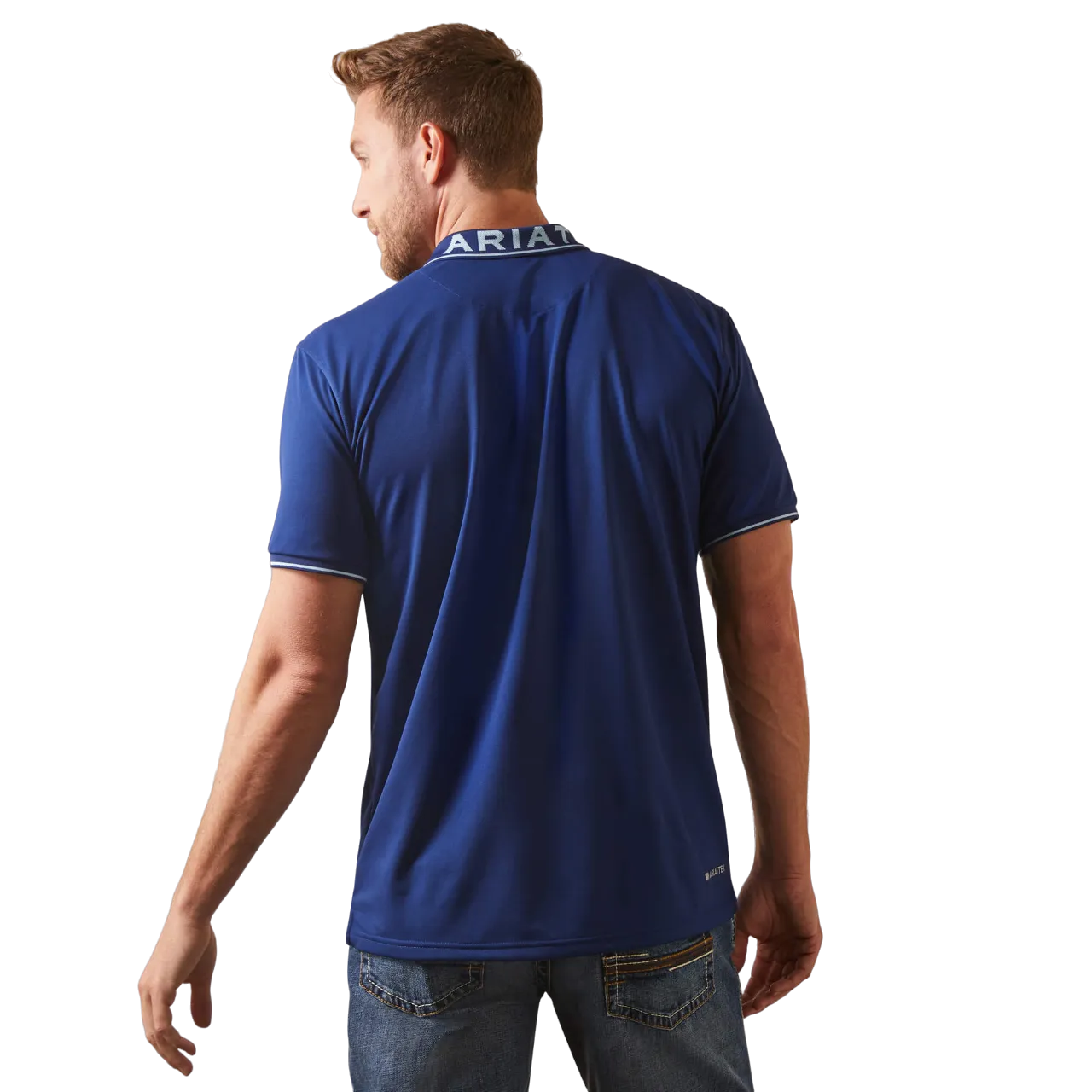 Ariat Clothing Men's Logo Fitted Polo