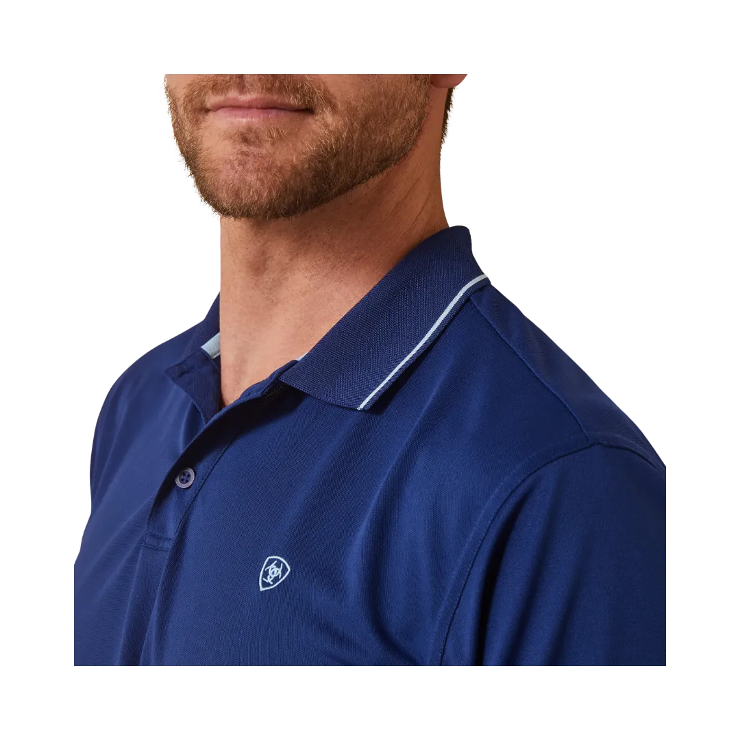 Ariat Clothing Men's Logo Fitted Polo