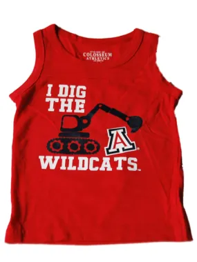 Arizona Wildcats Colosseum Boys Red "I Dig" Tank Top T-Shirt (3T)