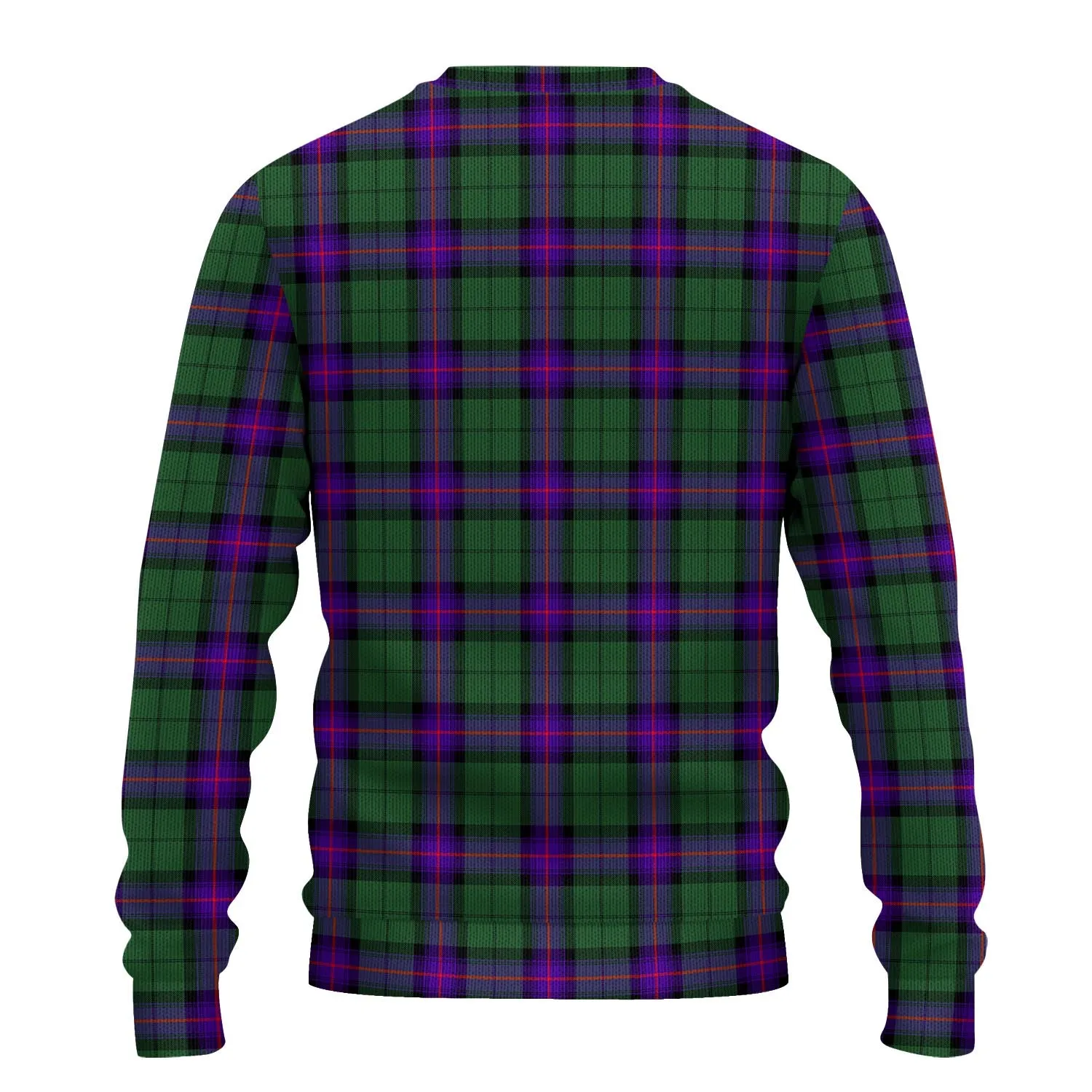 Armstrong Modern Tartan Ugly Sweater with Family Crest