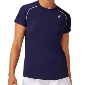 Asics Womens Court Piping SS Top - Peacoat