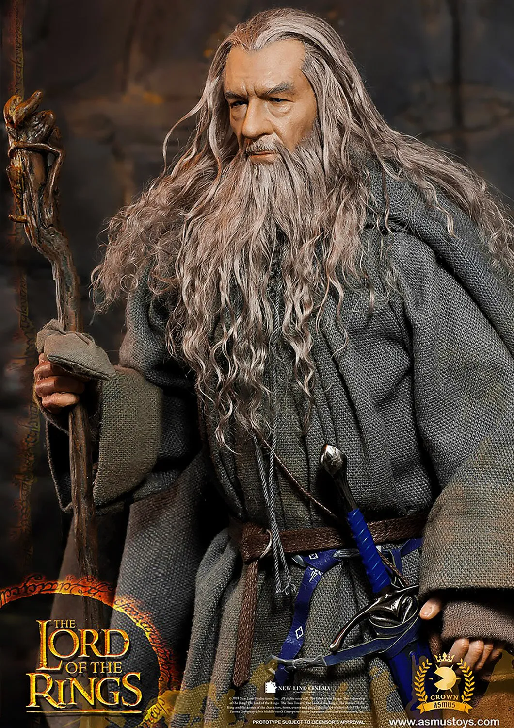 ASMUS TOYS LORD OF THE RINGS GANDALF THE GREY CROWN 1/6 CRW001