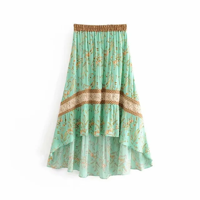 Asymmetrical Boho Chic Skirt