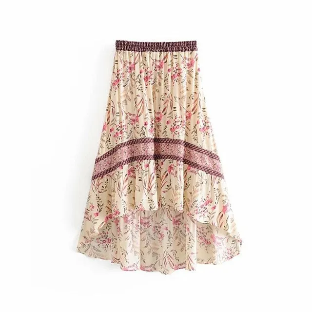 Asymmetrical Boho Chic Skirt