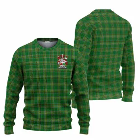 Atkinson Irish Clan Tartan Knitted Sweater with Coat of Arms