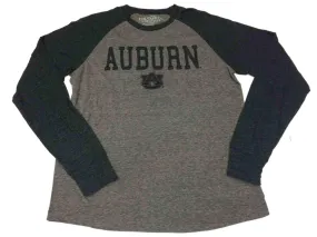 Auburn Tigers Colosseum Two-Toned Gray Ultra Soft LS Crew Neck T-Shirt (L)