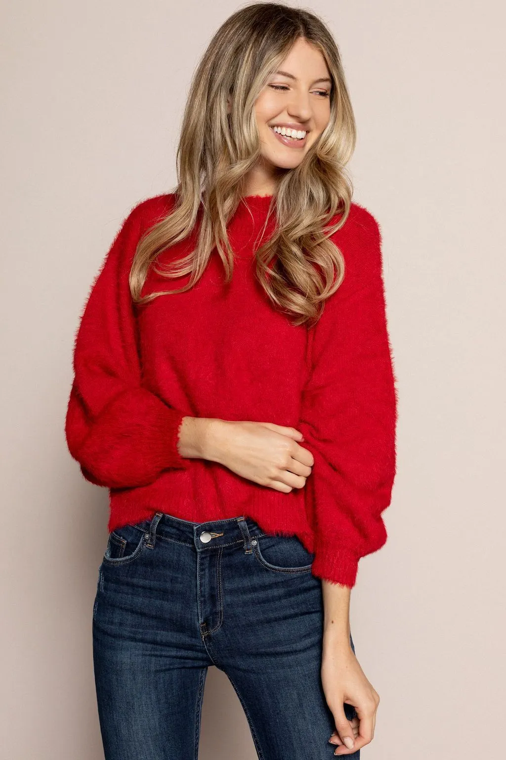 Aurelie Sweater in Red