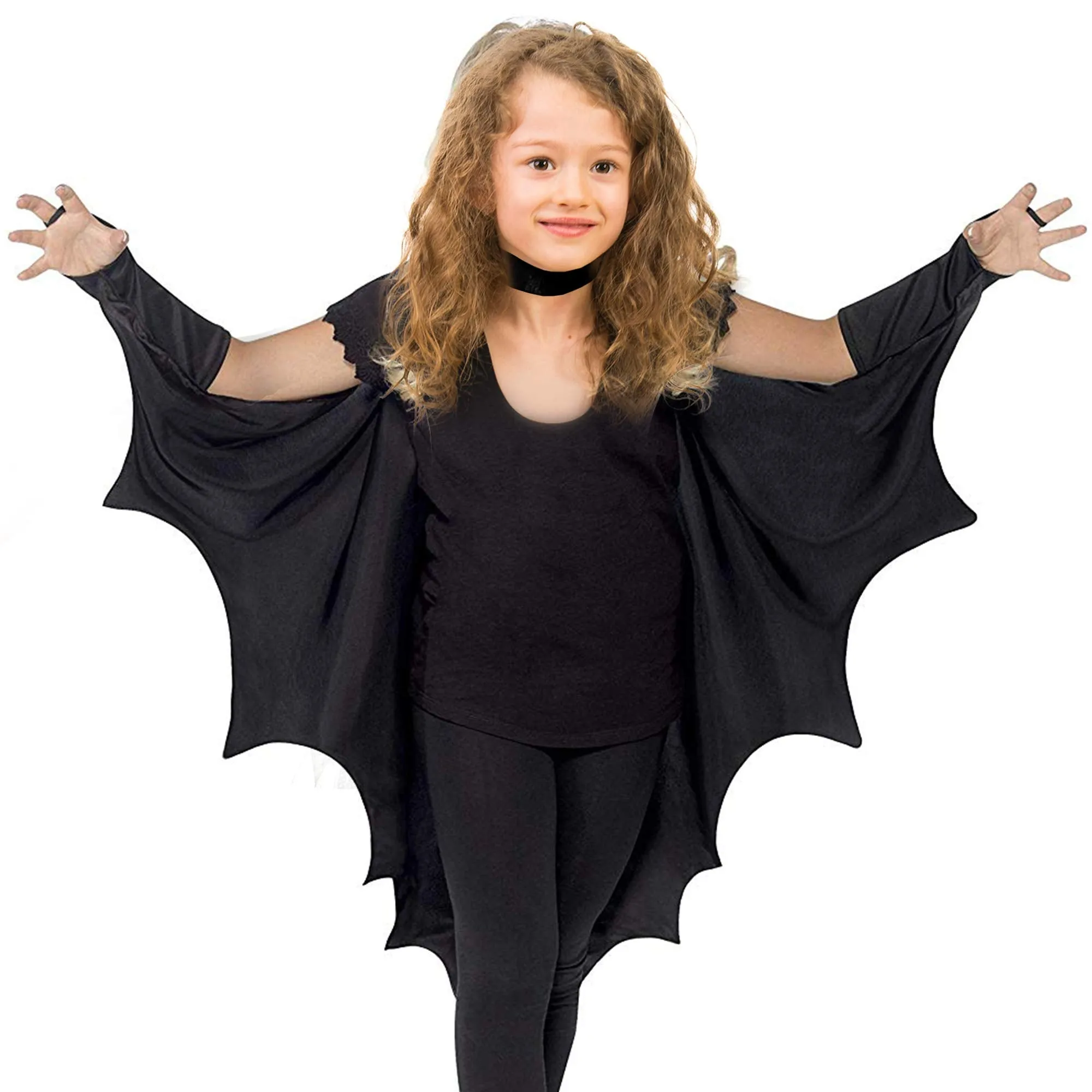 Bat Wings Costume Accessory - Black Wing Set Dress Up Accessories for Dragon, Vampire or Bat Costumes