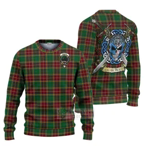 Baxter Tartan Ugly Sweater with Family Crest Celtic Skull Style