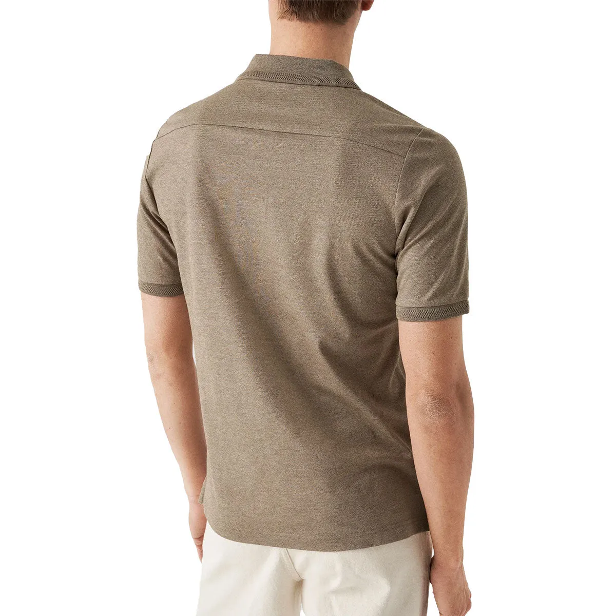 Beige Filo Di Scozia Piqué Polo Shirt