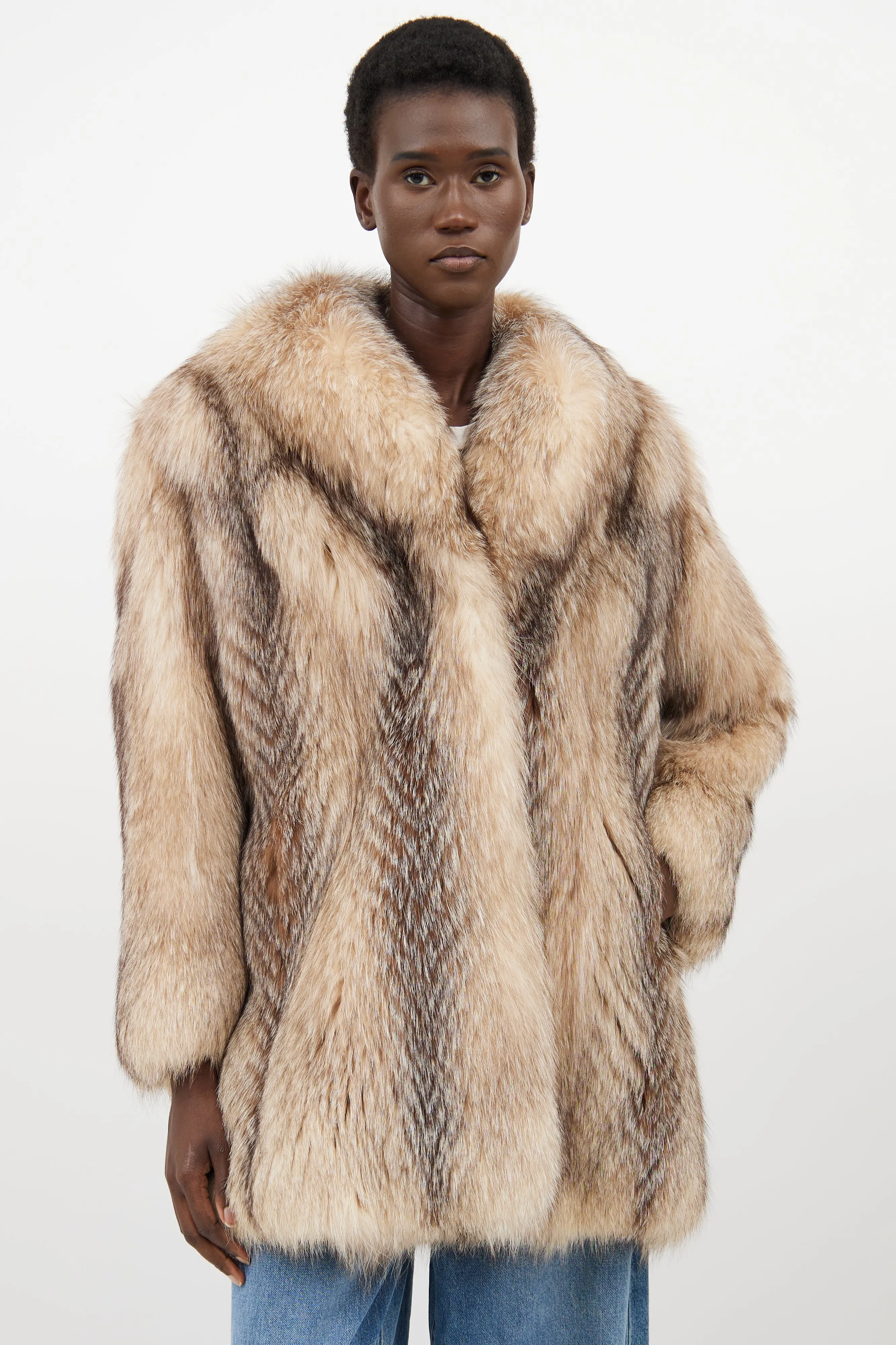 Beige Fur Jacket