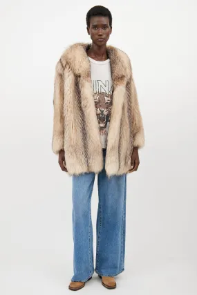 Beige Fur Jacket