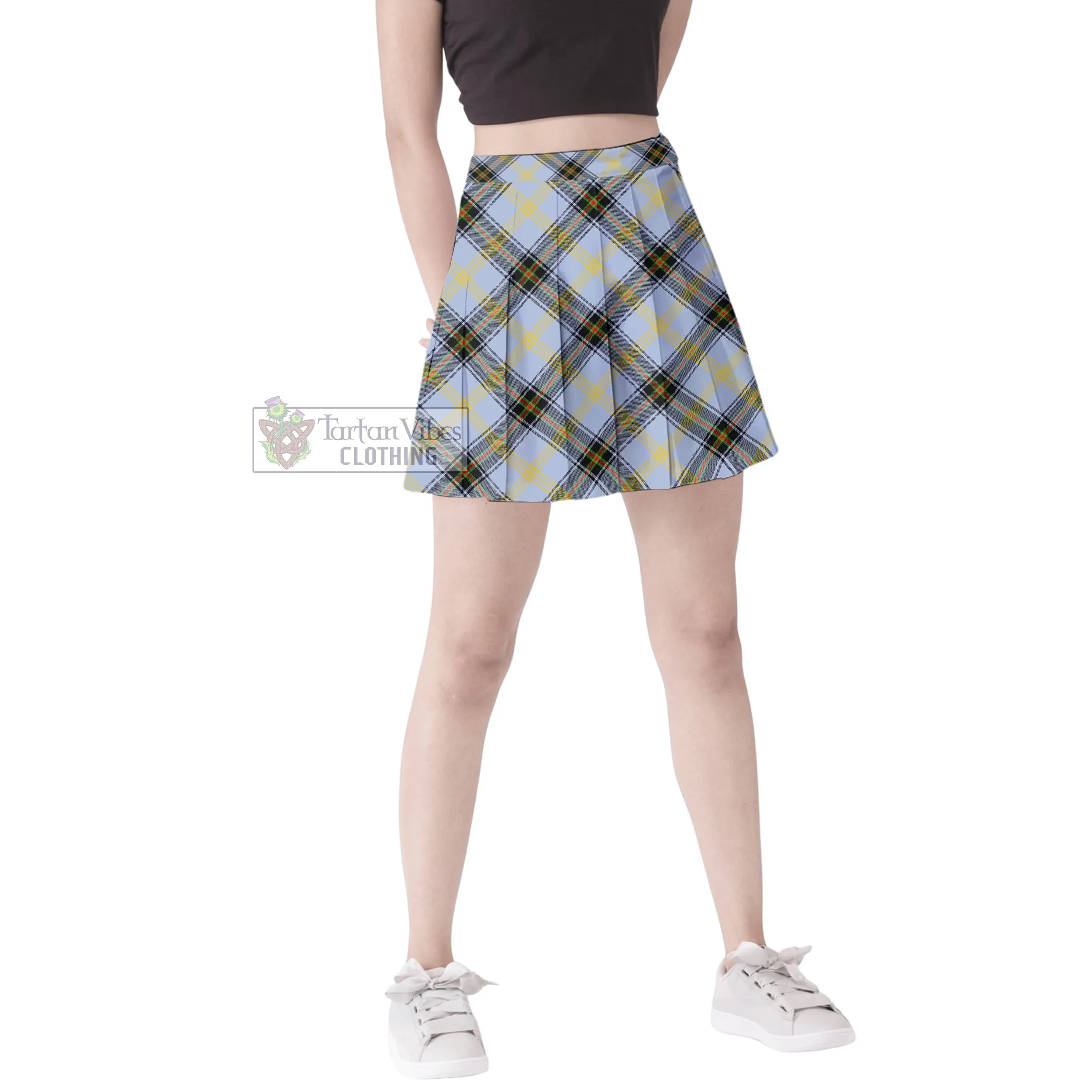 Bell Tartan Women's Plated Mini Skirt