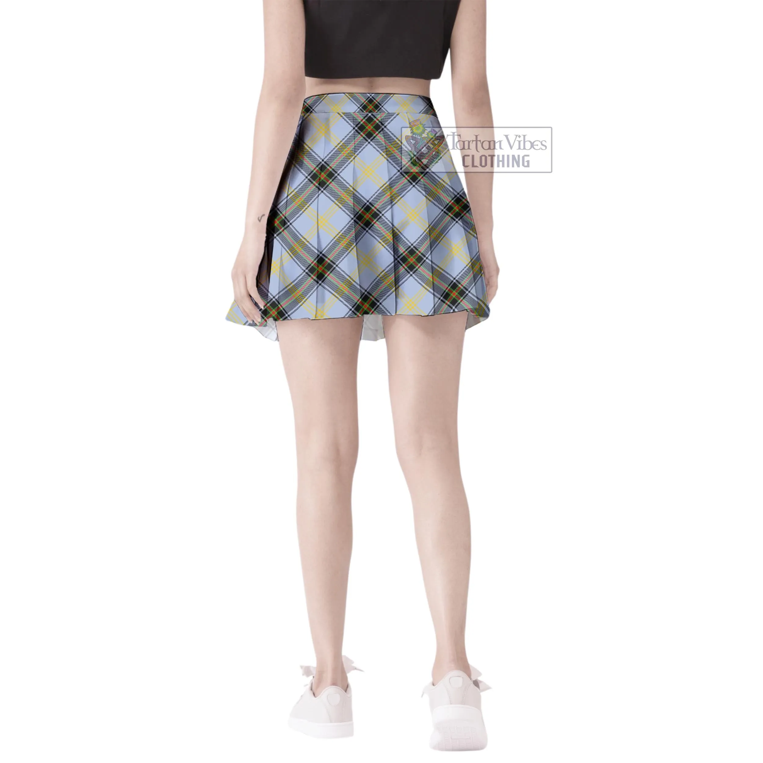 Bell Tartan Women's Plated Mini Skirt