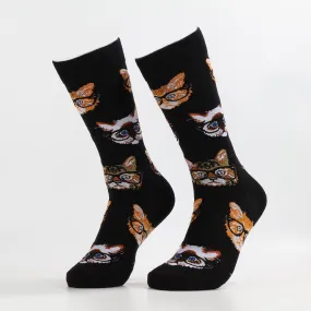 Black Cobra Cat Socks