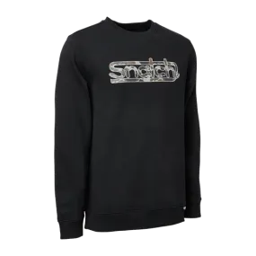 Black Crew Sweater Camo Snatch Logo