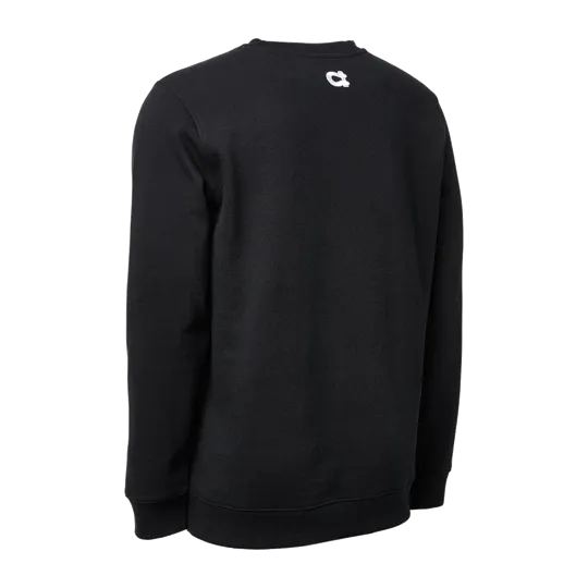 Black Crew Sweater Camo Snatch Logo