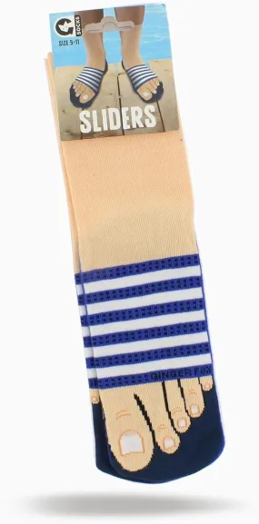 Blue Slider Design Men's Socks