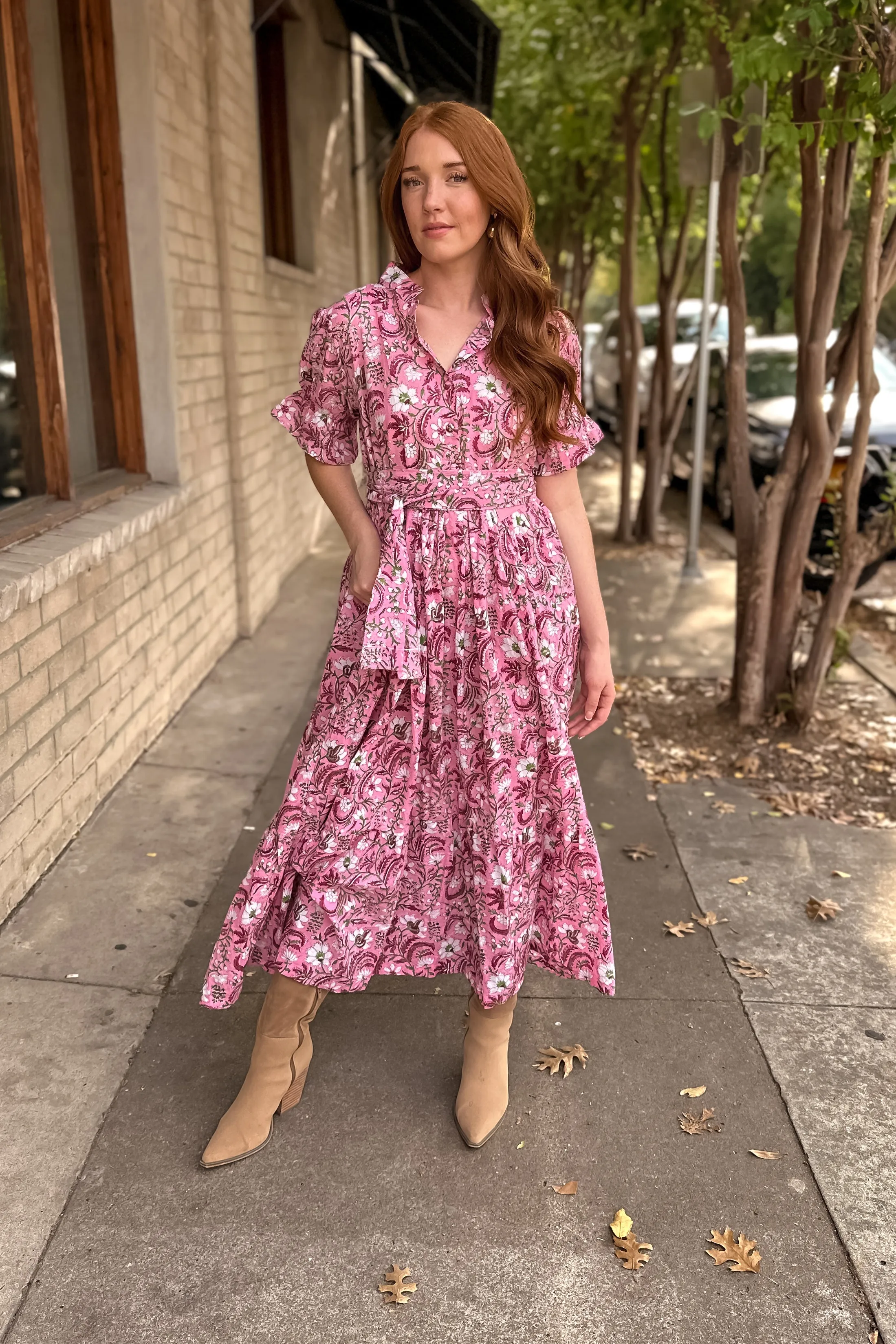 Bohemian Gemme Blair Maxi-Pink Floral