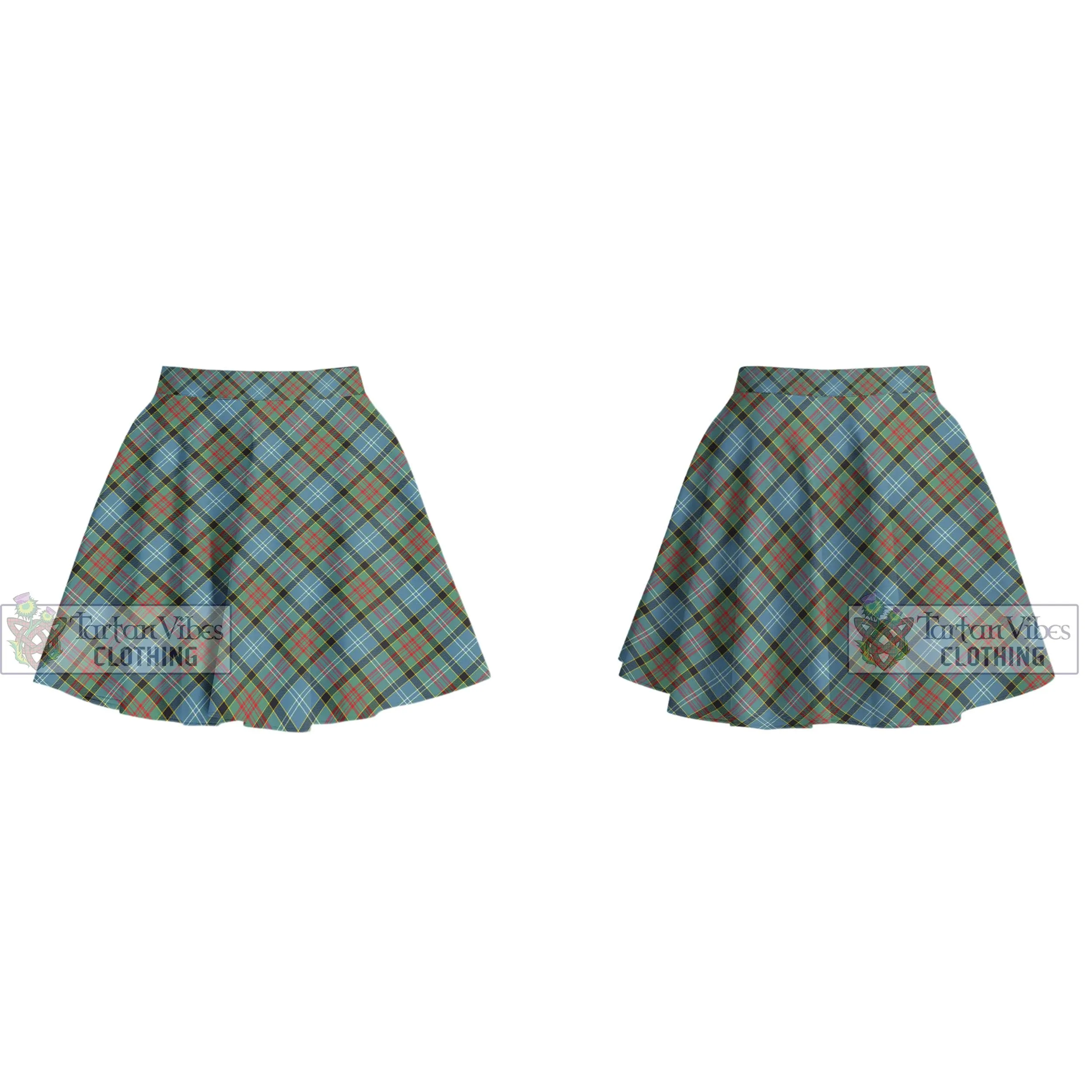 Brisbane Tartan Women's Plated Mini Skirt