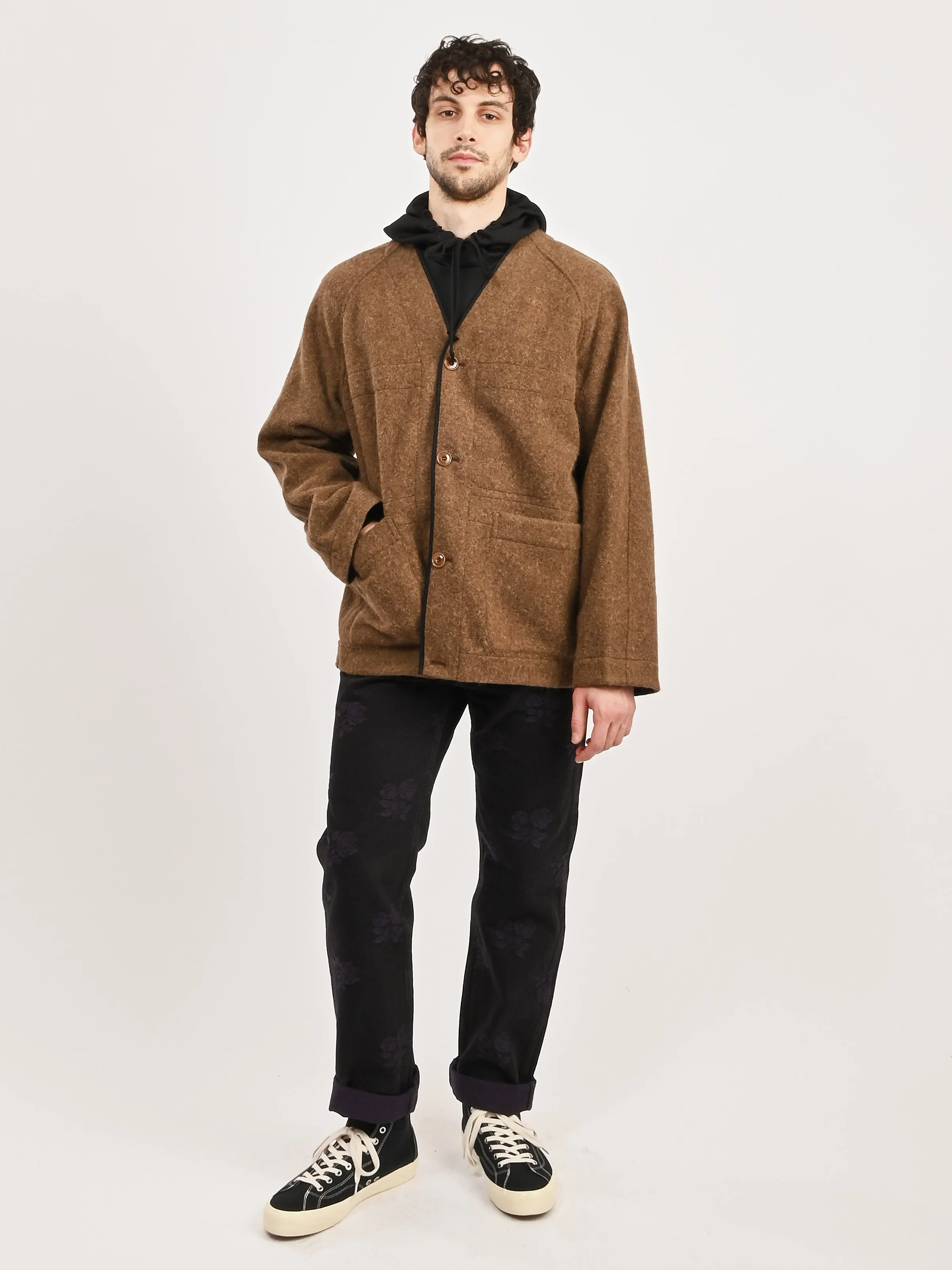 Brown Raglan Jacket Liner