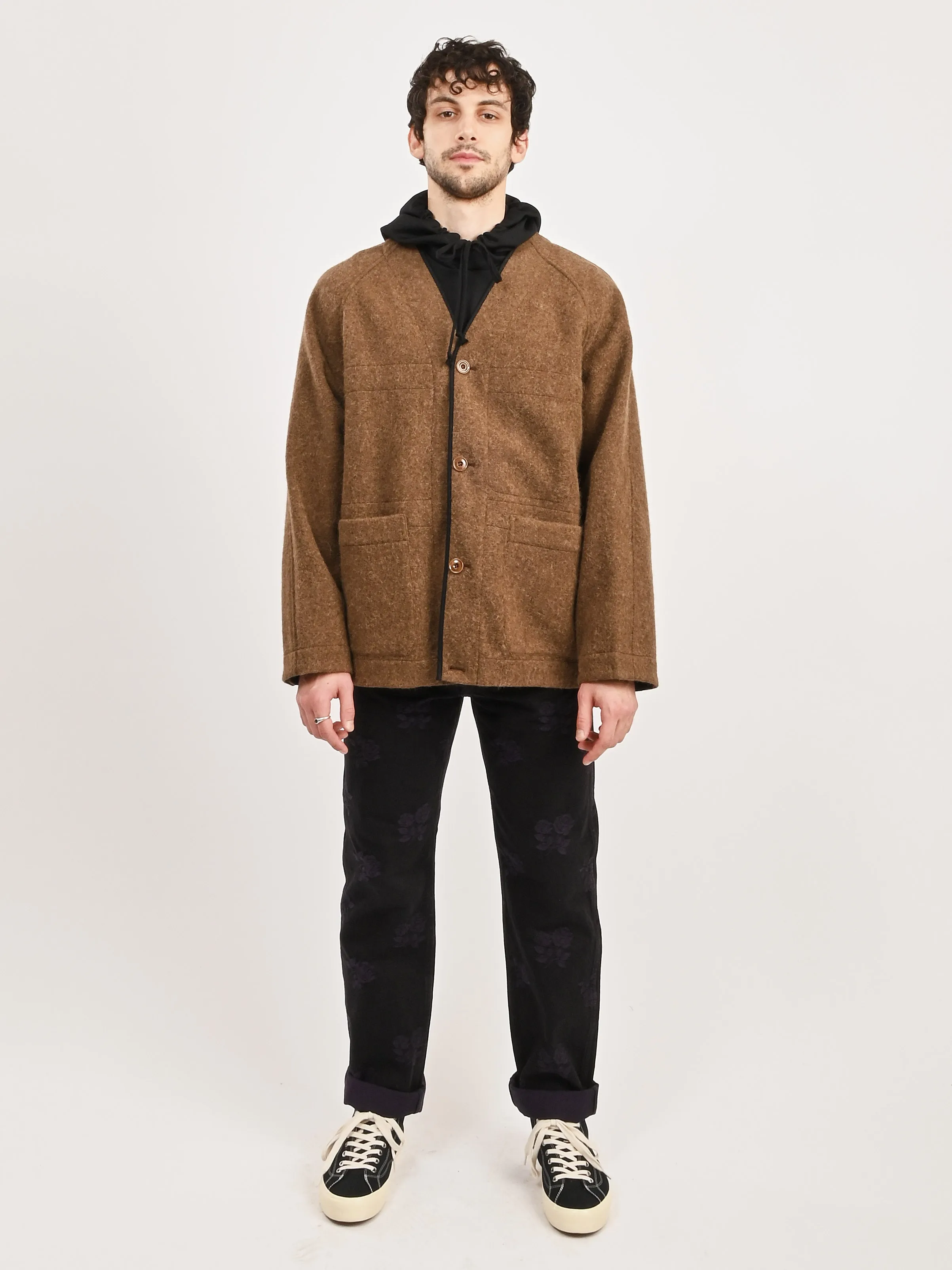 Brown Raglan Jacket Liner