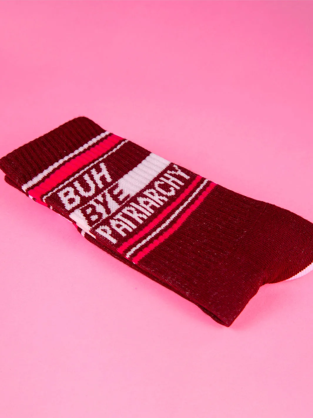 BUH BYE PATRIARCHY SOCKS