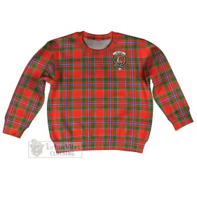 Butter Tartan Kid Ugly Sweater with Family Crest