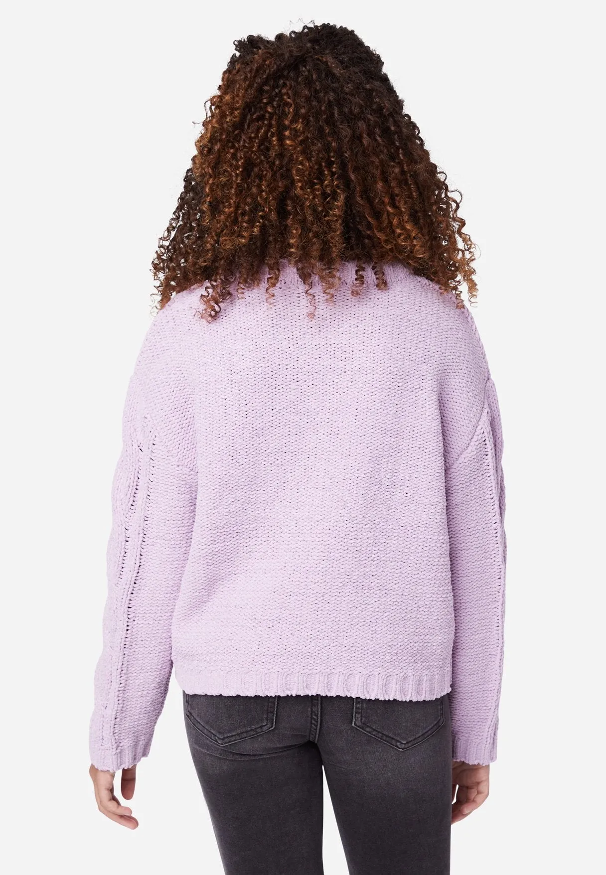 Cable-Knit Crewneck Sweater