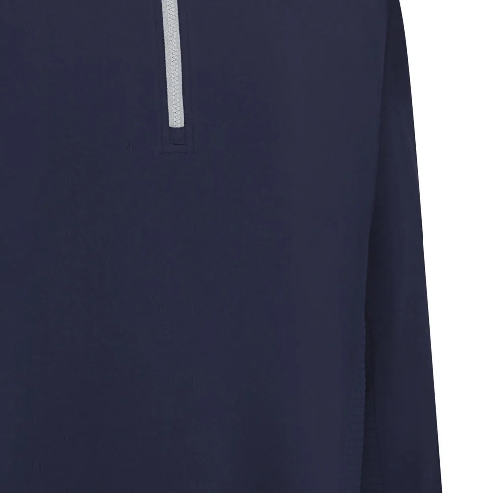 Callaway 1/4 Zip Mixed Media Pullover - Peacoat