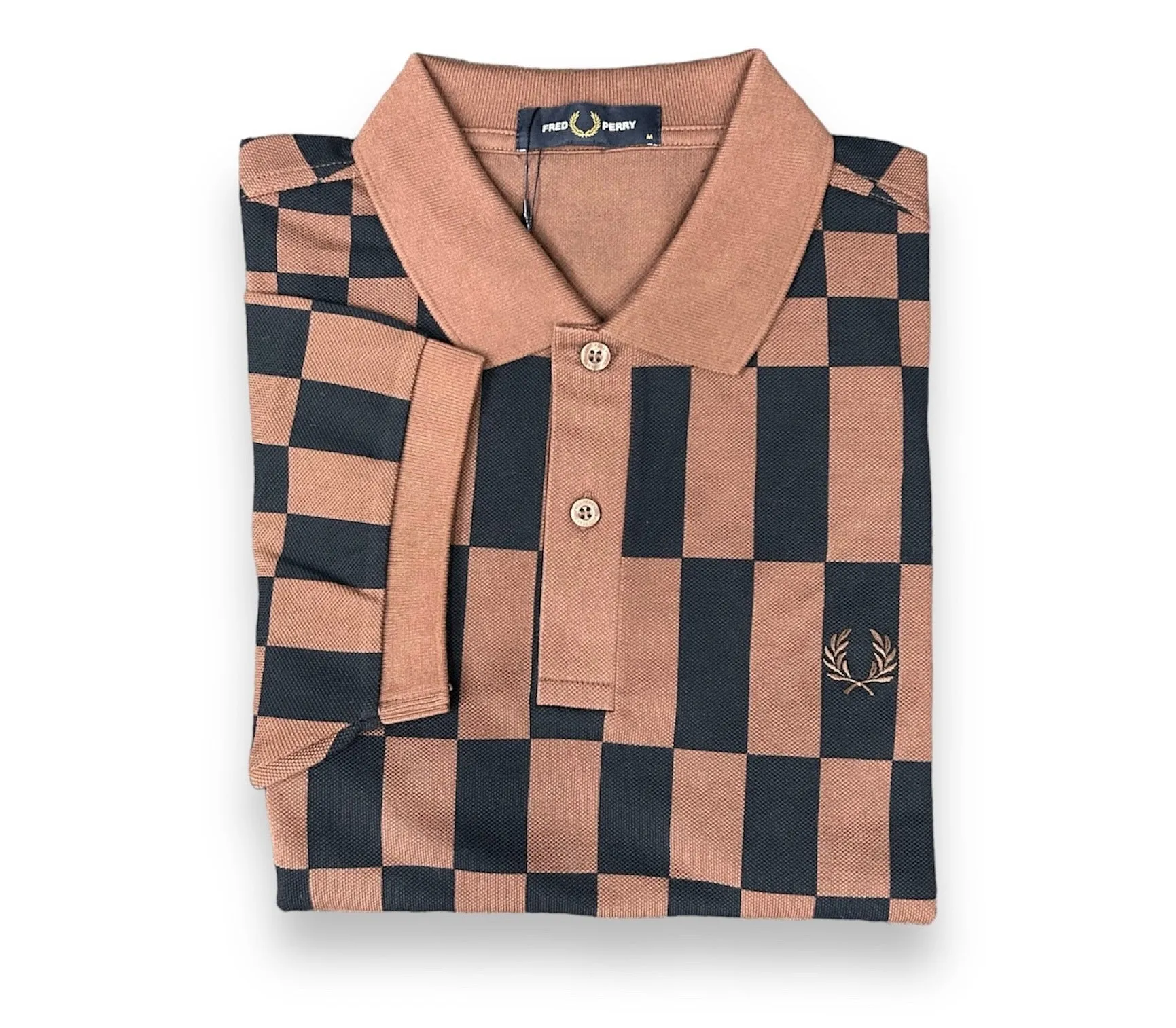 Chequerboard Print Fred Perry Shirt