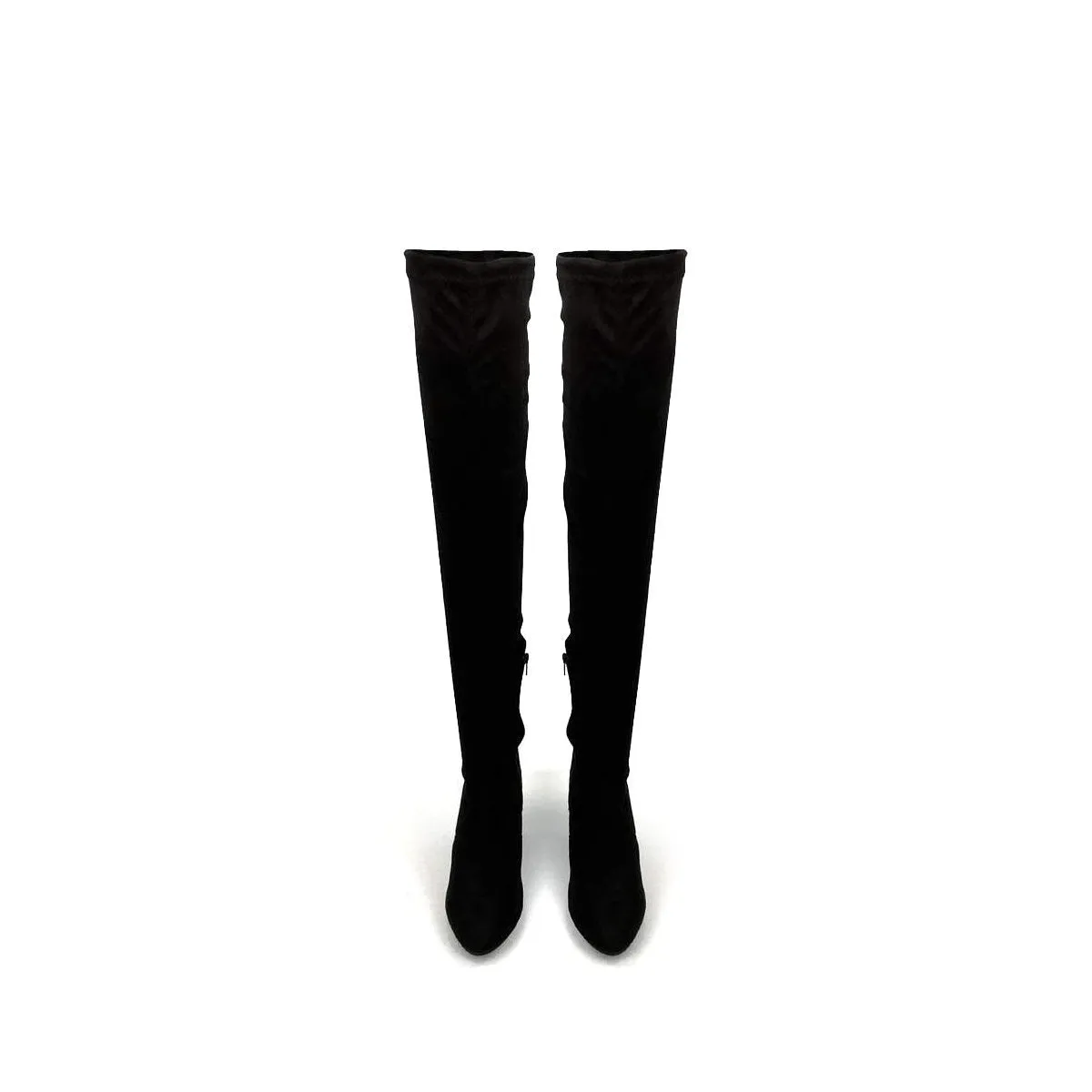 Cinda Block Heel Slim Over Knee Boot