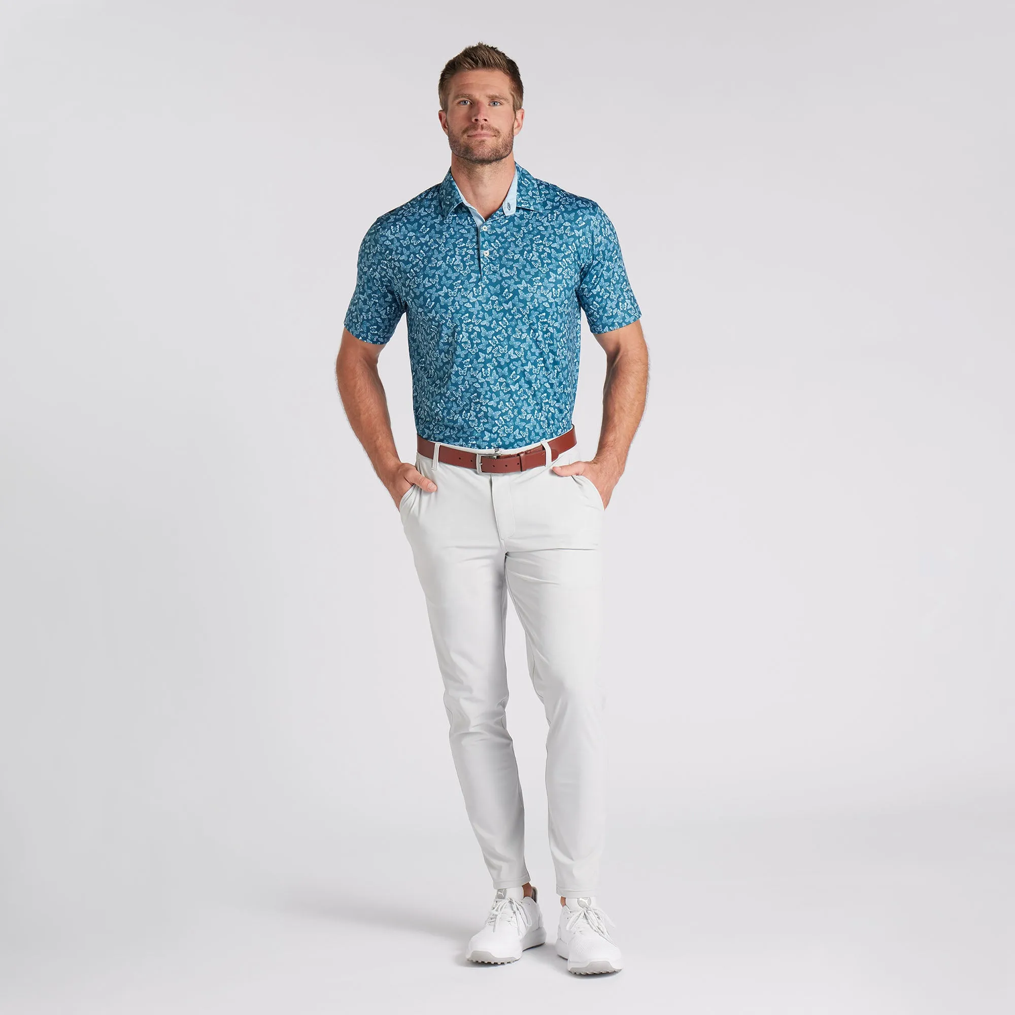 CLOUDSPUN Butterflies Golf Polo