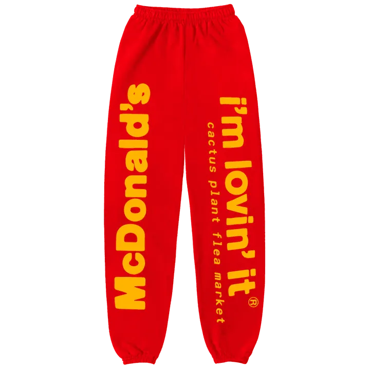 CPFM x McDonald's Drive Thru Red Sweatpants