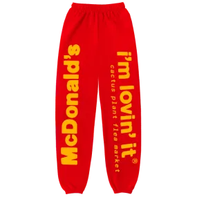 CPFM x McDonald's Drive Thru Red Sweatpants