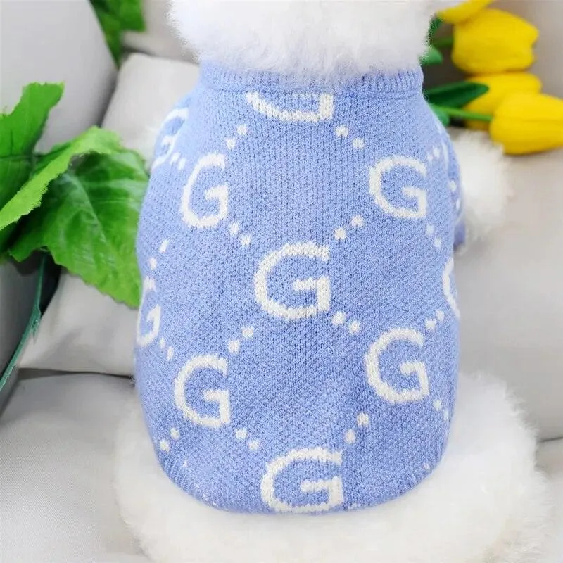 Creative Letter Dog Knit Sweater