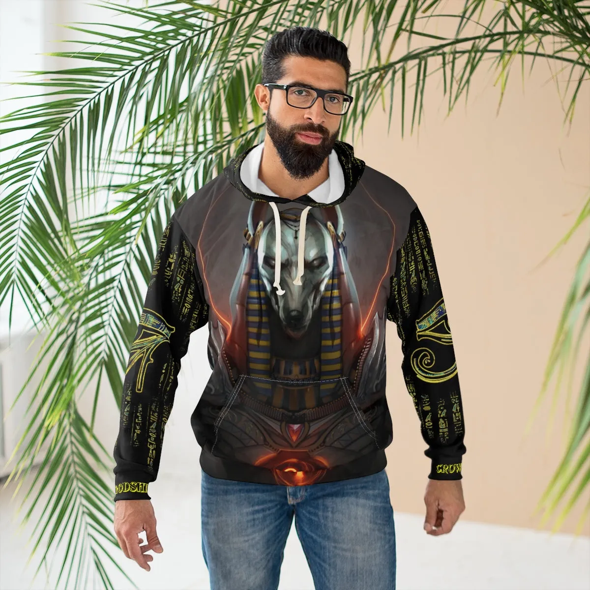 Crowgodshi Designer Anubis Hoodie