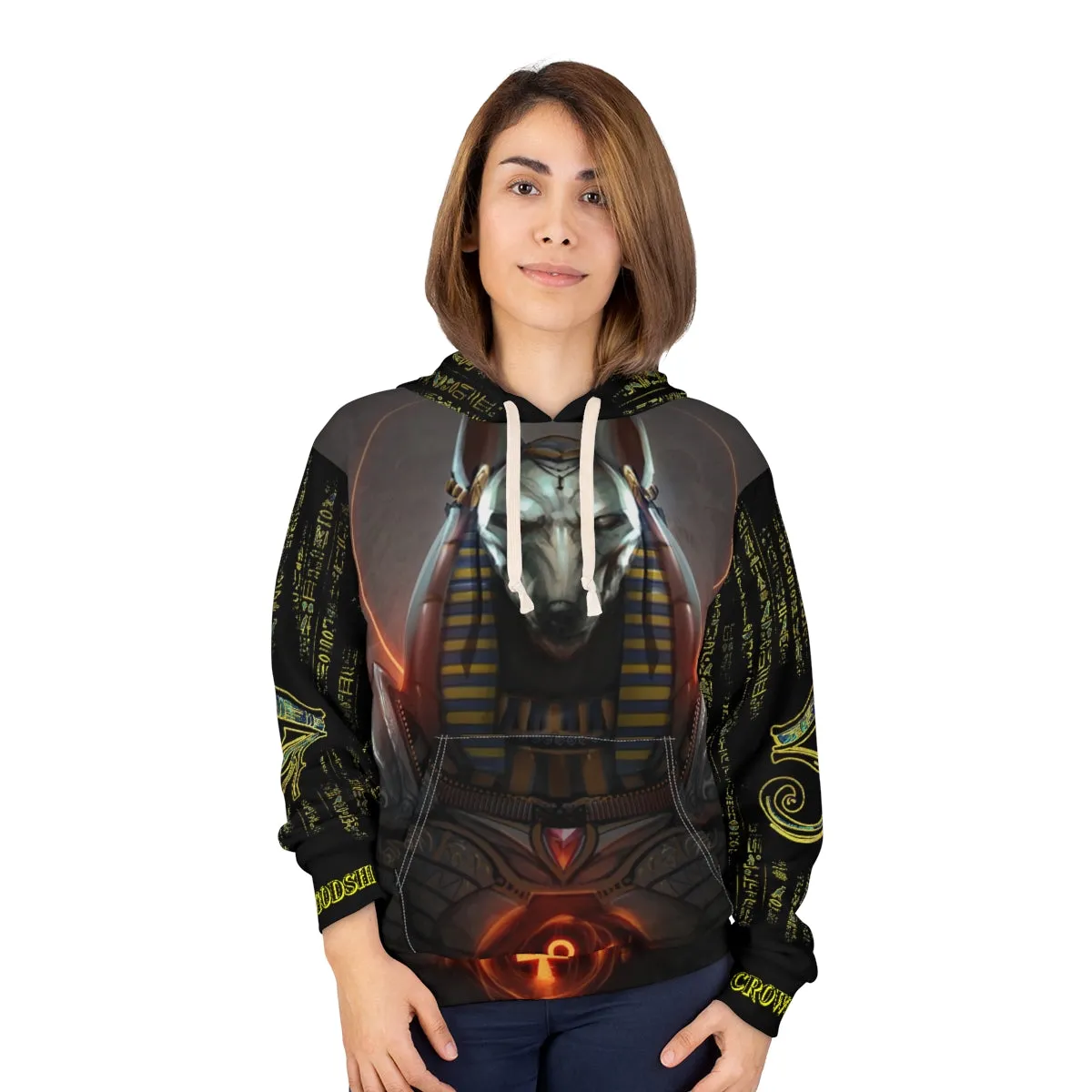 Crowgodshi Designer Anubis Hoodie