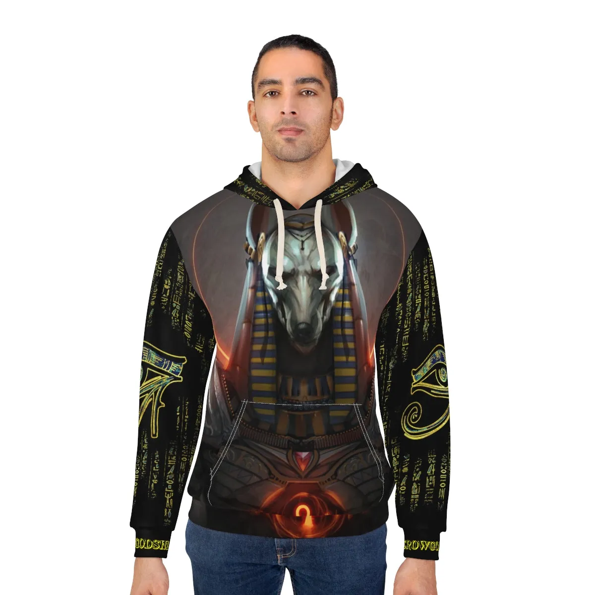 Crowgodshi Designer Anubis Hoodie